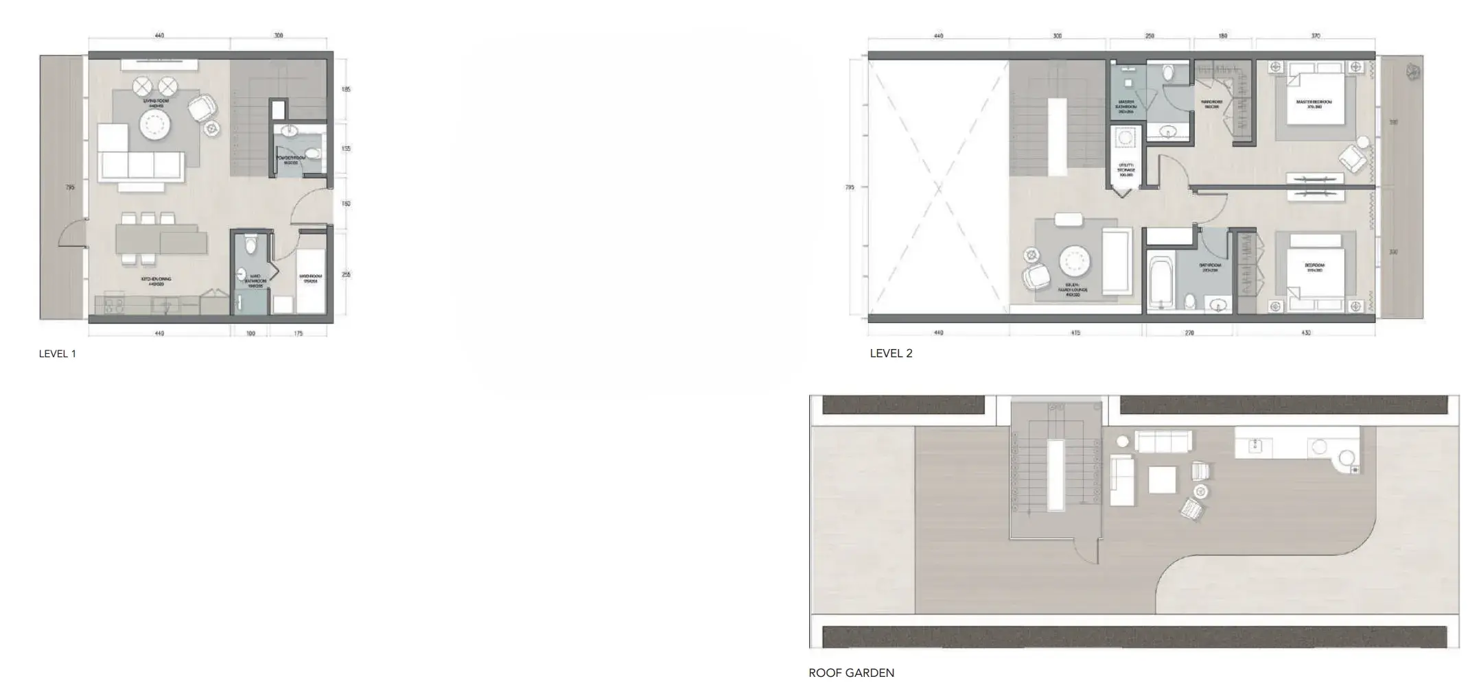 2.5 bedrooms duplex - Quattro Del Mar floor plan