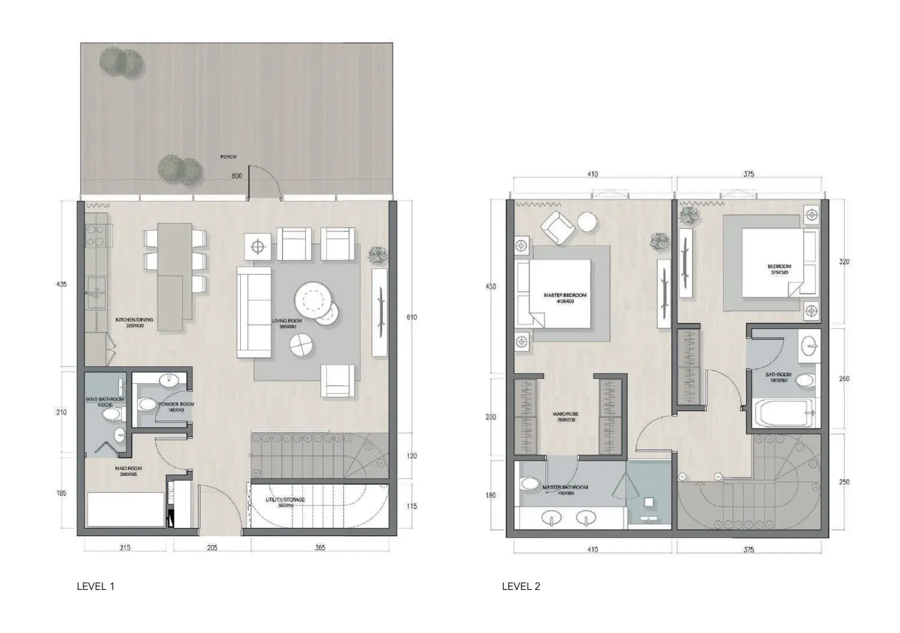 2.5 bedrooms townhouse - Quattro Del Mar floor plan
