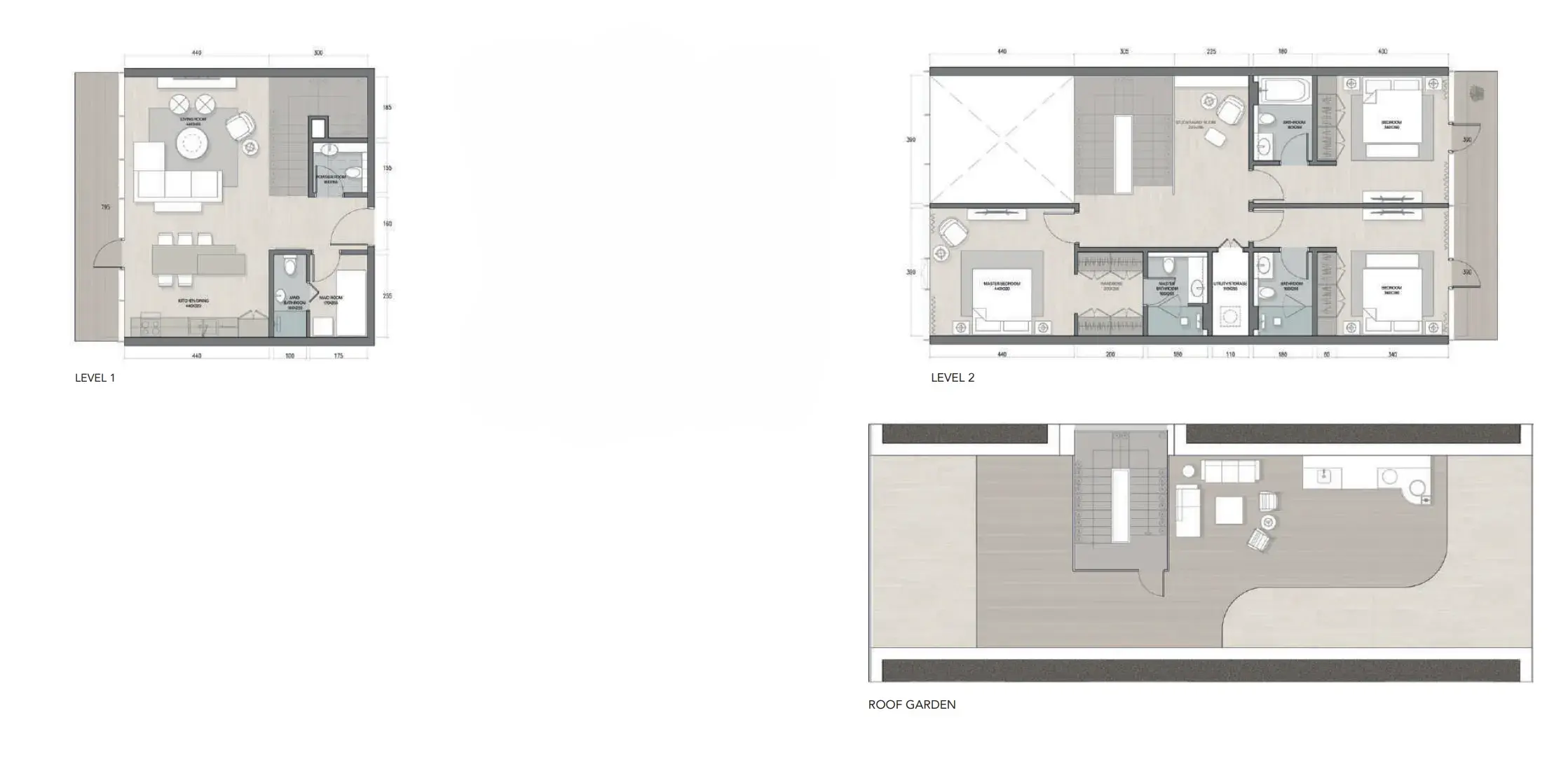 3.5 bedrooms duplex - Quattro Del Mar floor plan