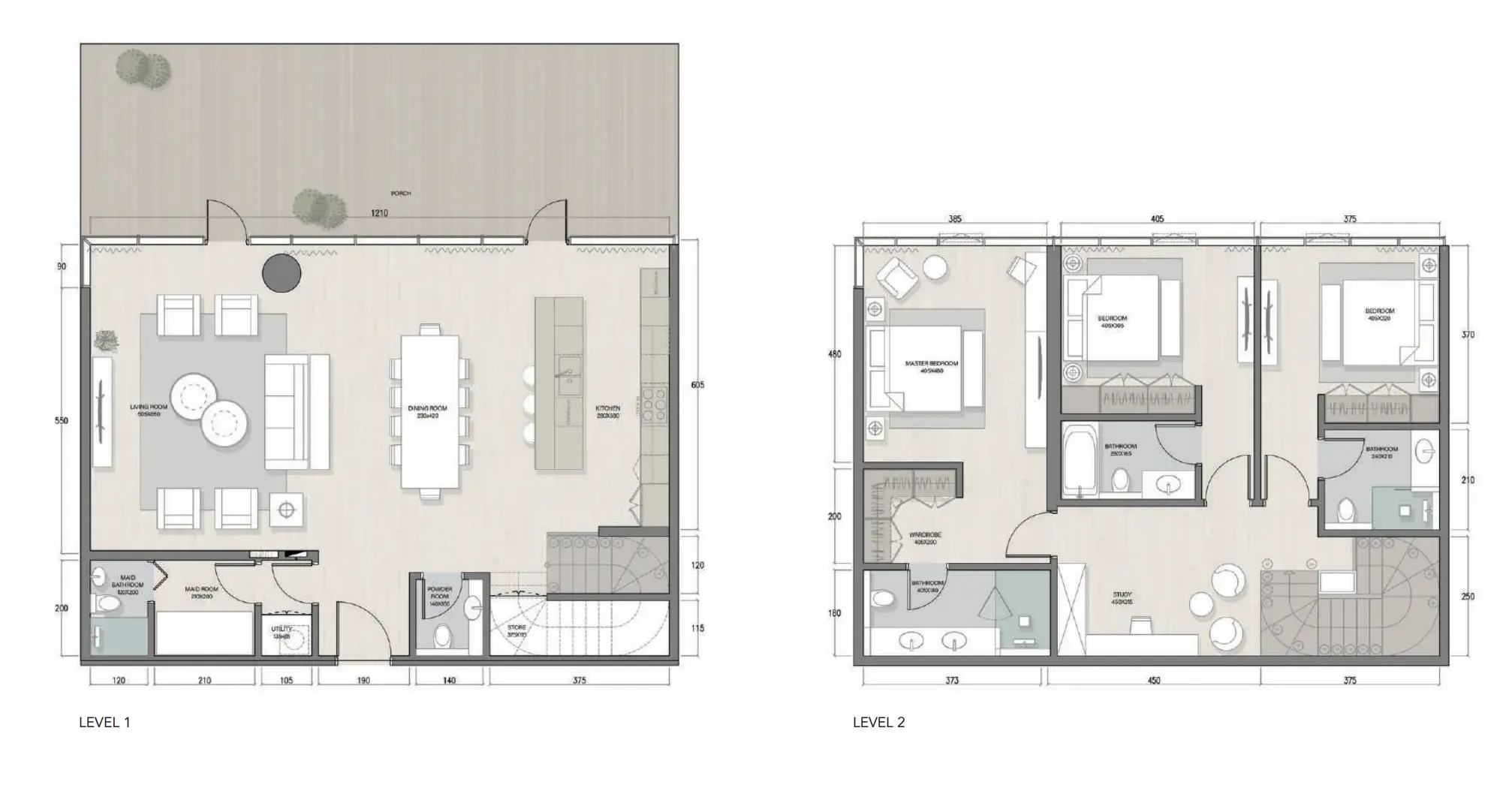 3.5 bedrooms townhouse - Quattro Del Mar floor plan