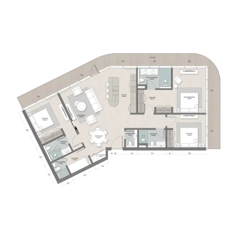 3 bedroom floor plan