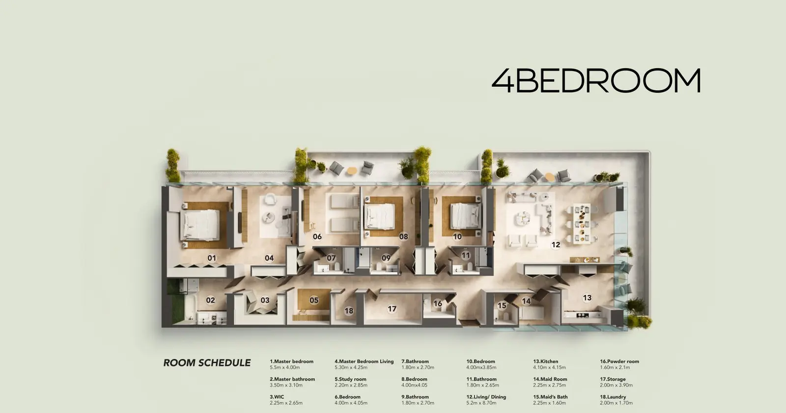 Type 1 floor plan