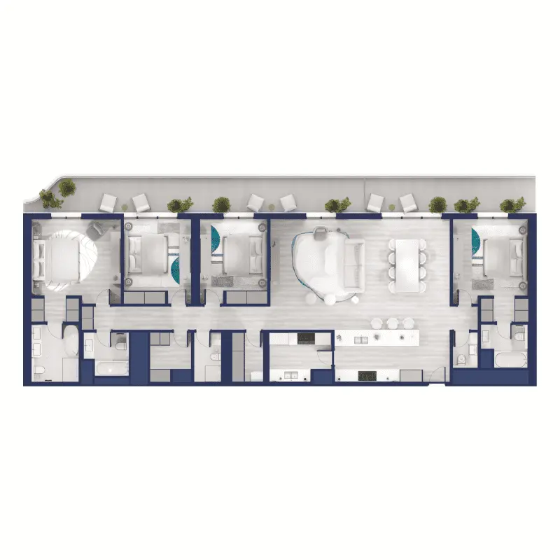 4 bedroom floor plan