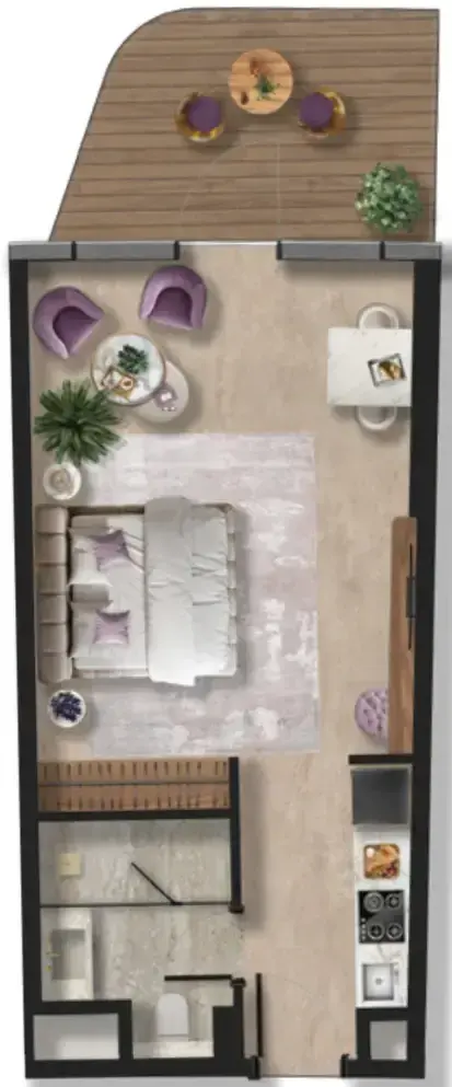 Studio apartments - Taj Wellington Mews floor plan