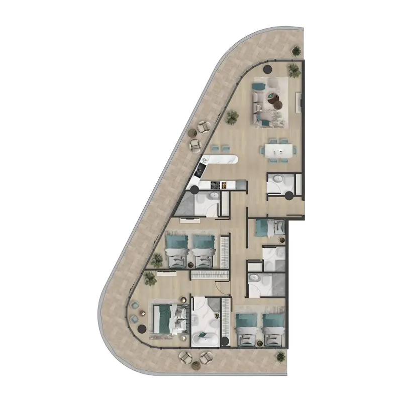 3 bedroom floor plan