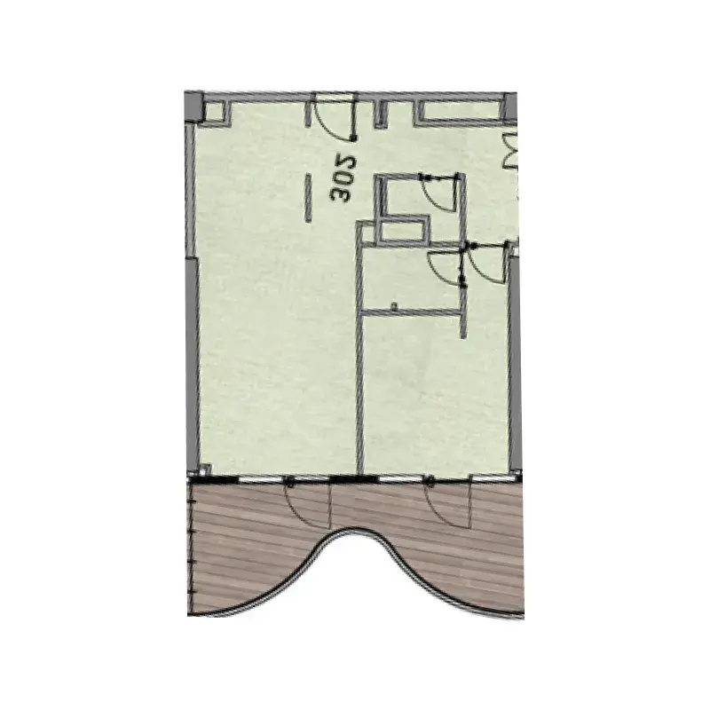 2 Bedrooms apartments - Aqua Arc floor plan