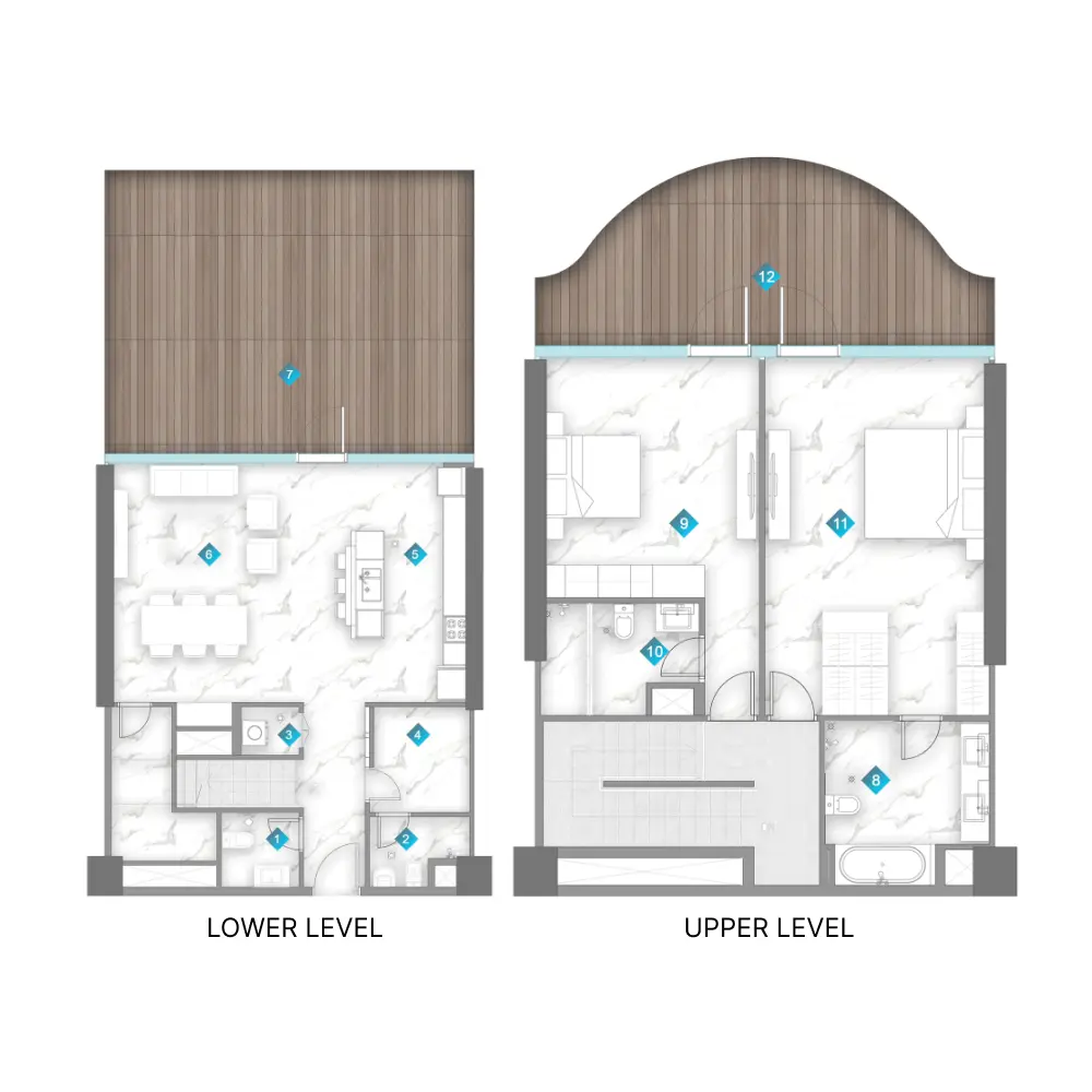 2 bedroom floor plan