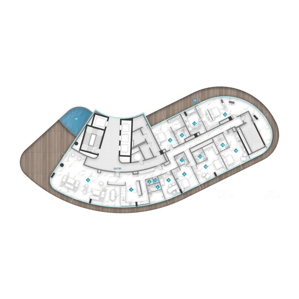 5 bedroom floor plan
