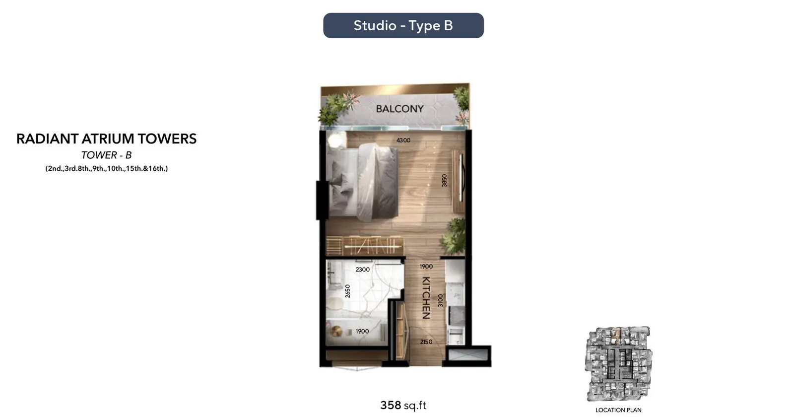 Type B floor plan