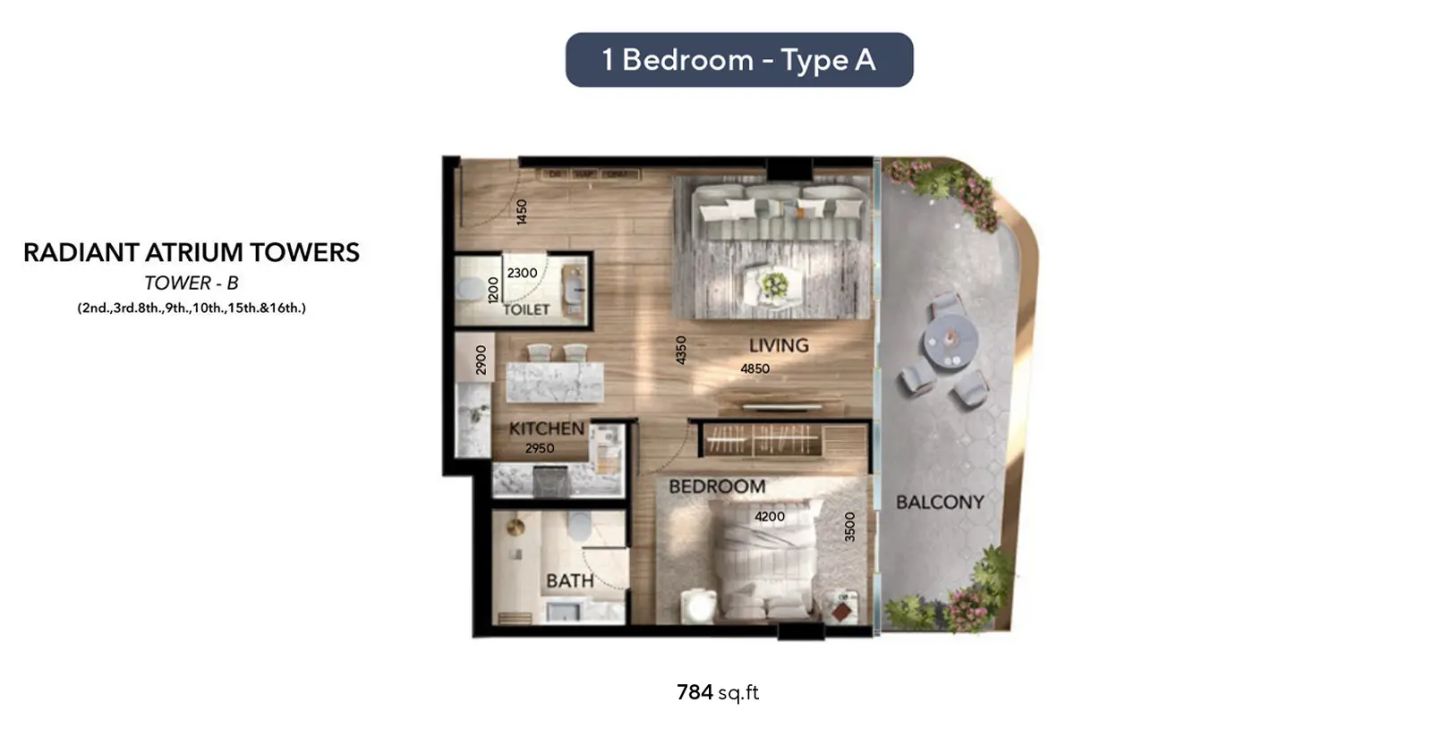 Type A floor plan