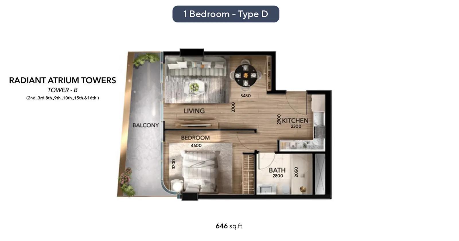 Type D floor plan