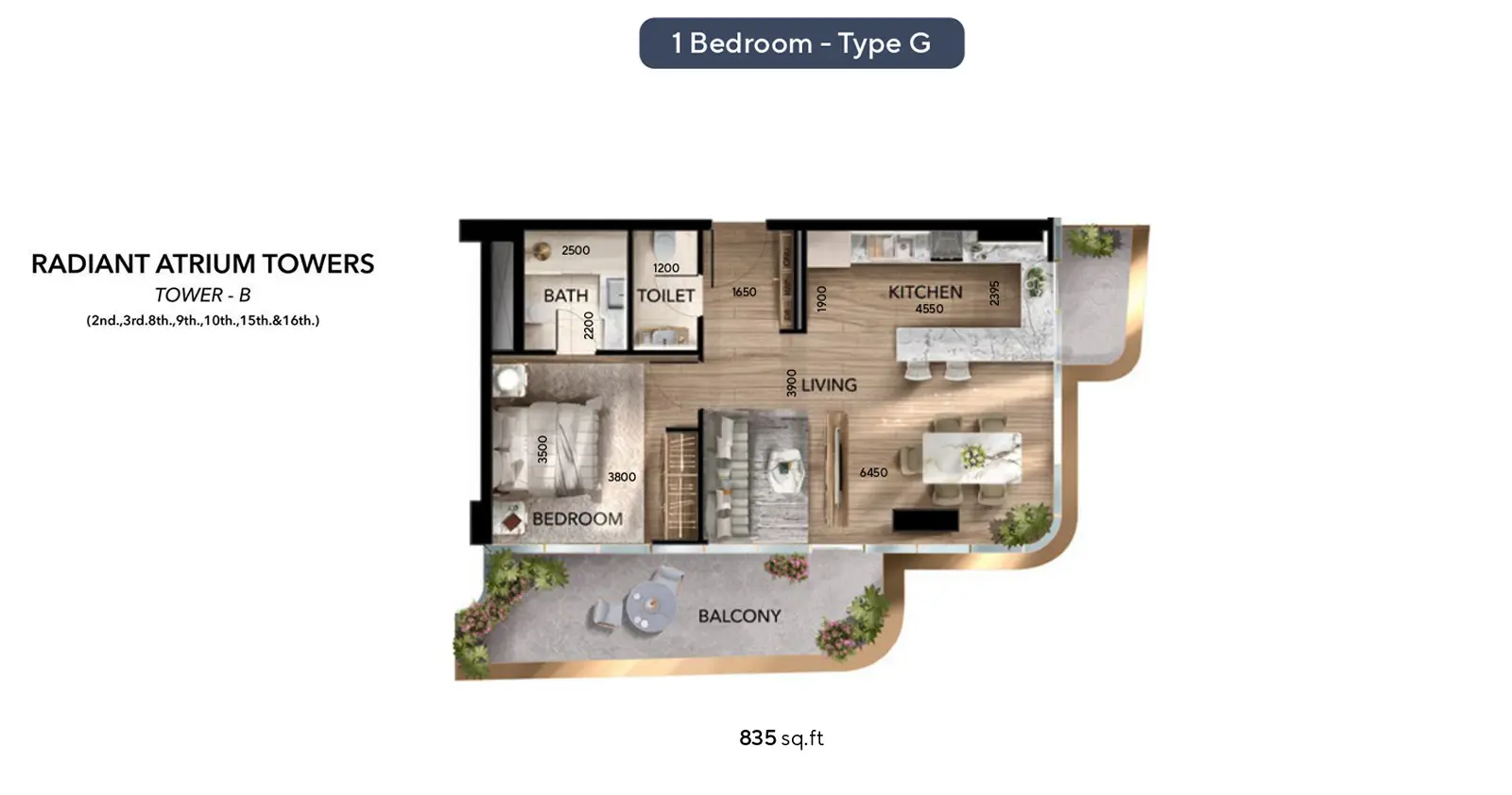 Type G floor plan