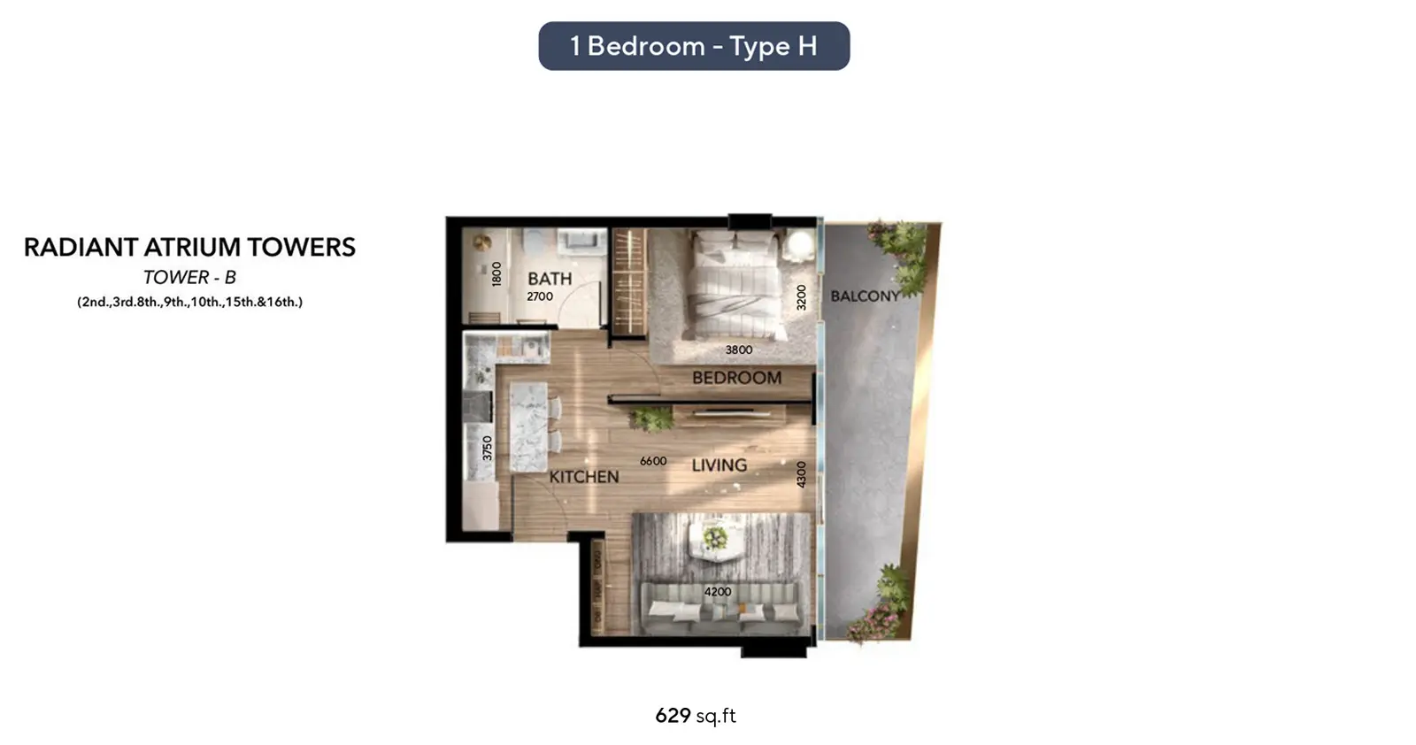 Type H floor plan