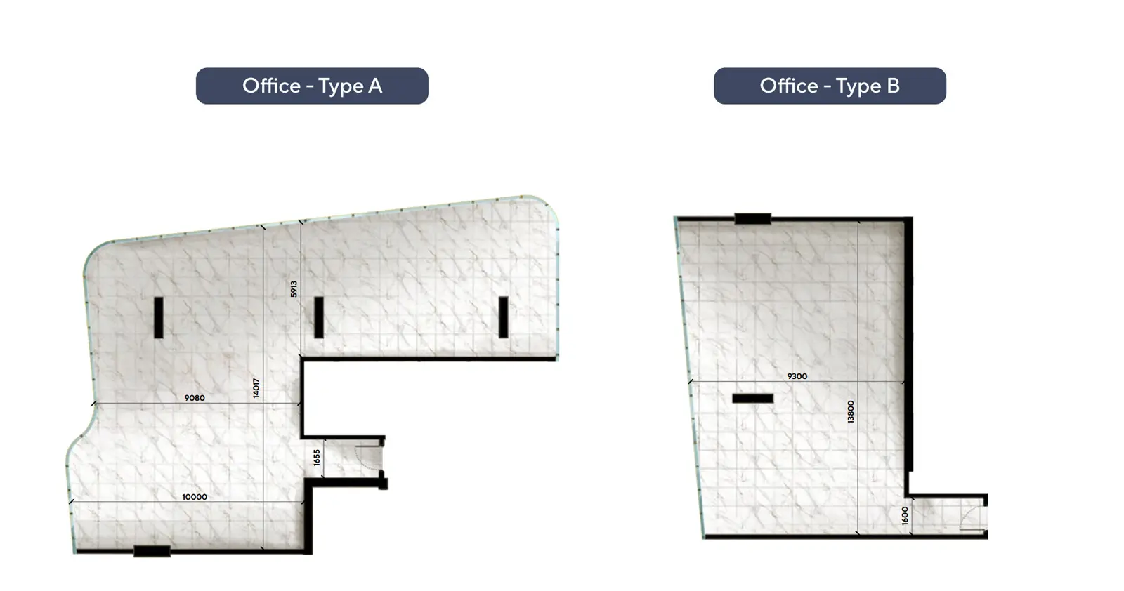 Offices Type A & B floor plan