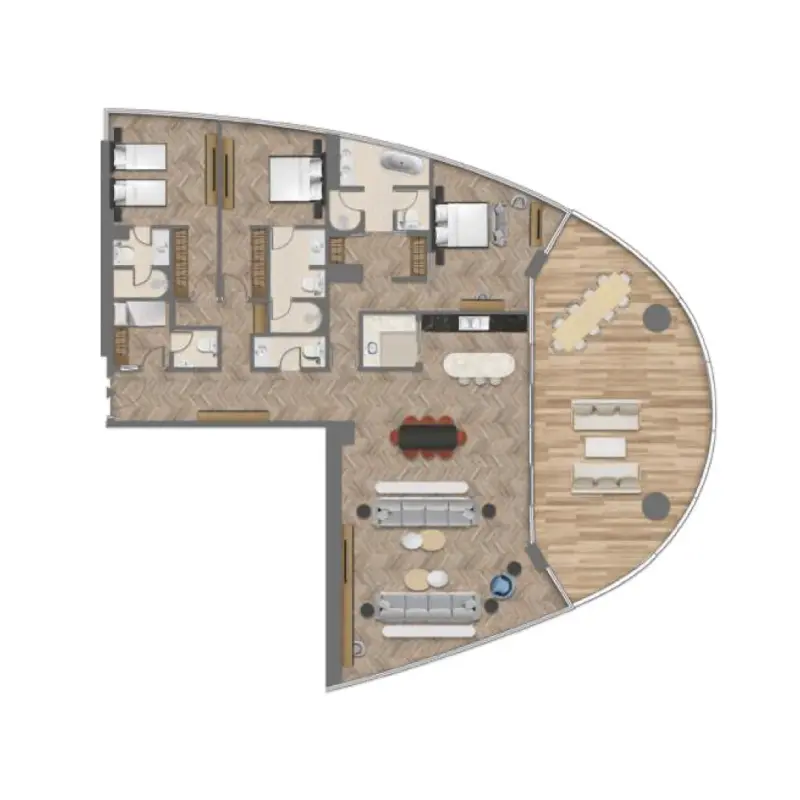 3 bedroom floor plan