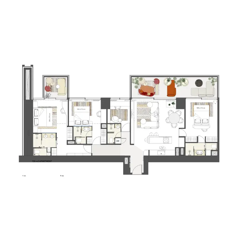 3 bedroom floor plan