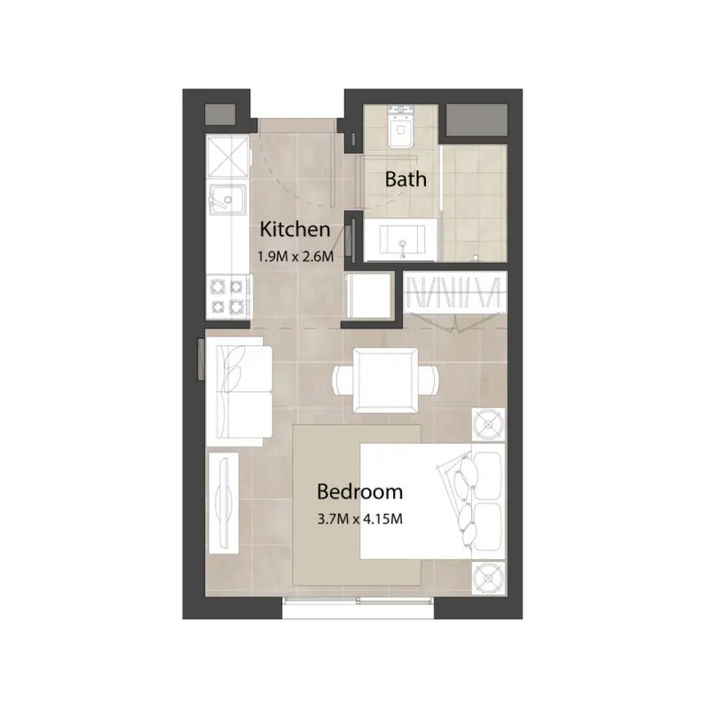 Studio floor plan