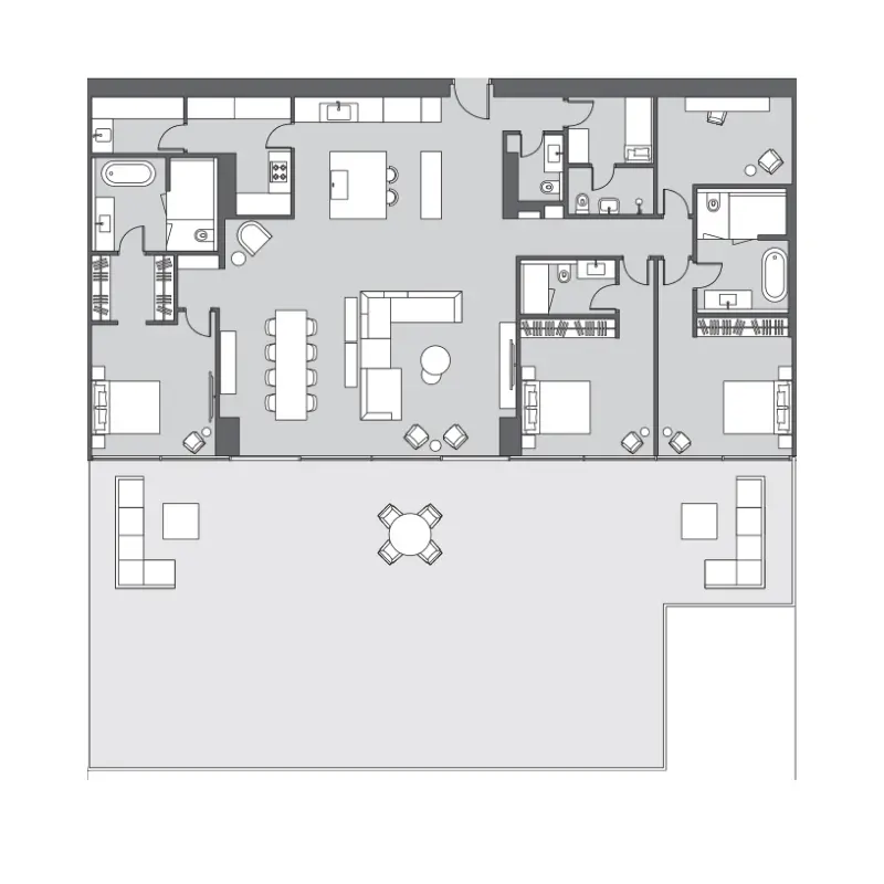 3 bedroom floor plan