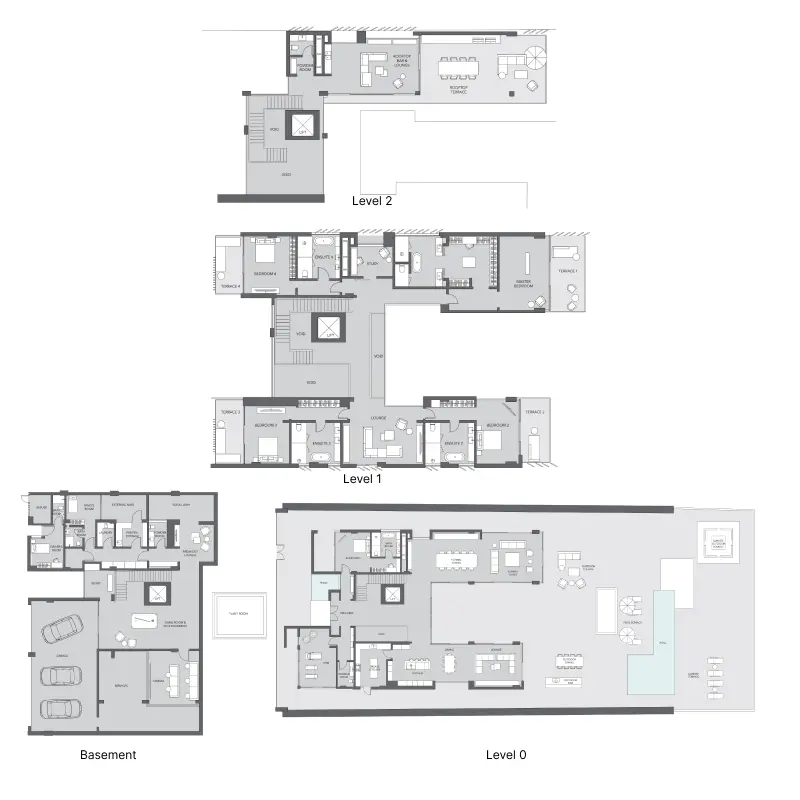5 bedroom floor plan