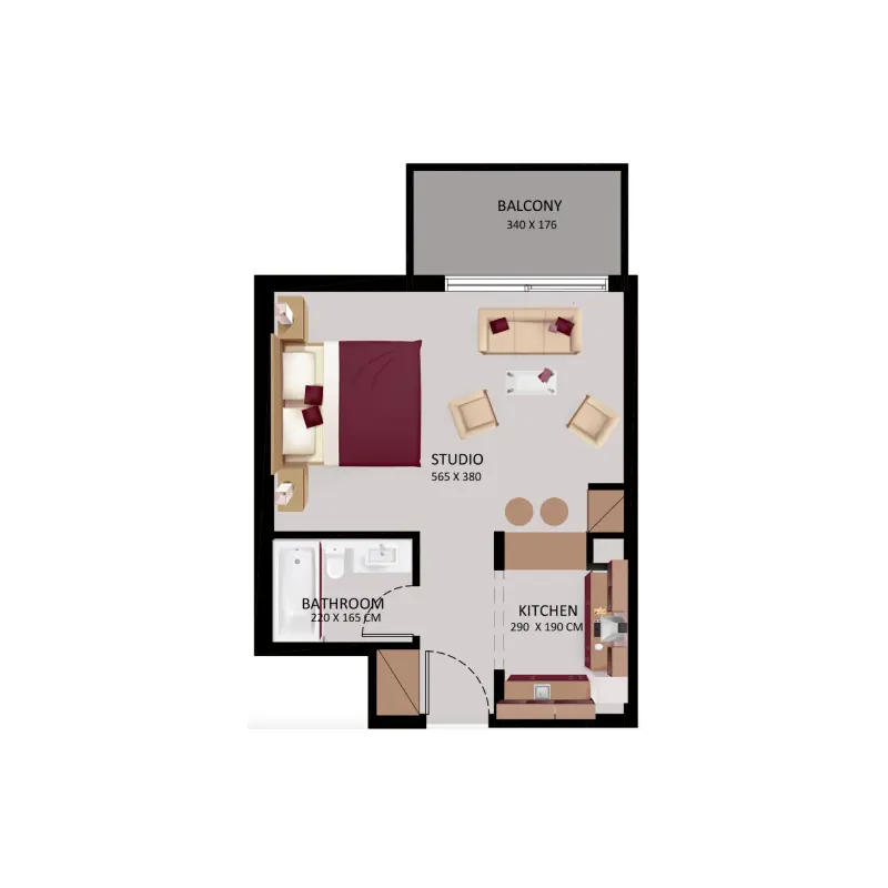 Studio floor plan