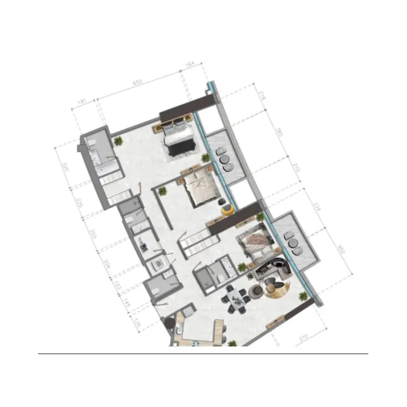 3 bedroom floor plan