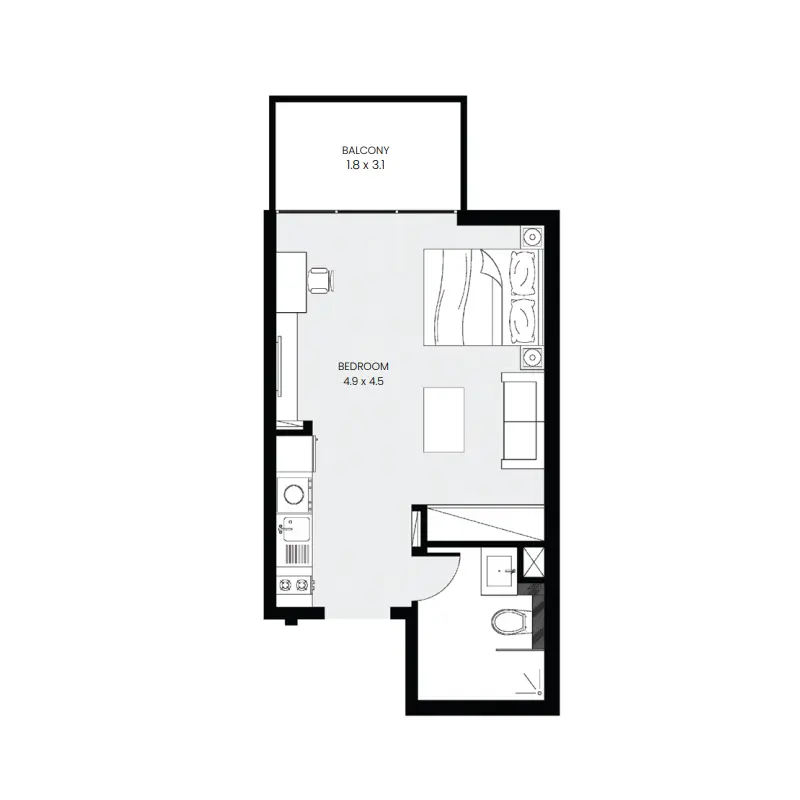 Studio floor plan