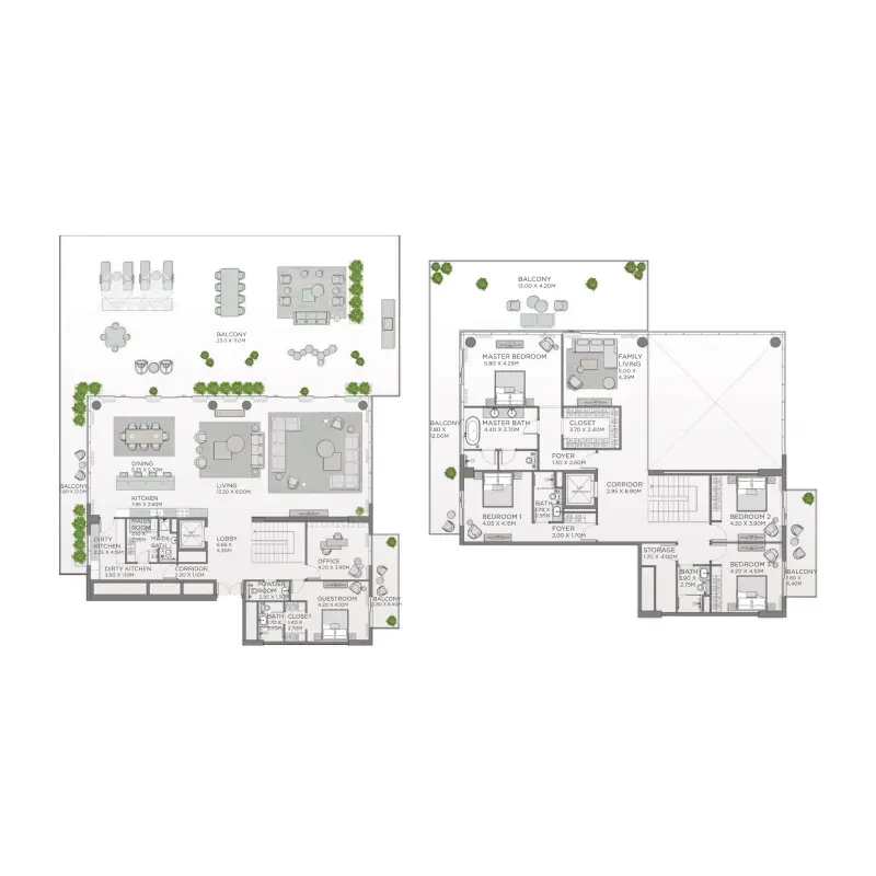 5 bedroom floor plan