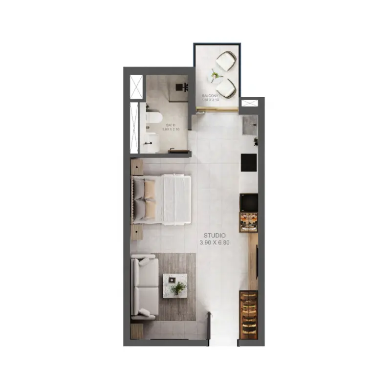 Studio floor plan