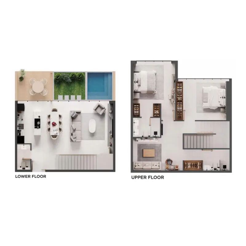 2 bedroom floor plan