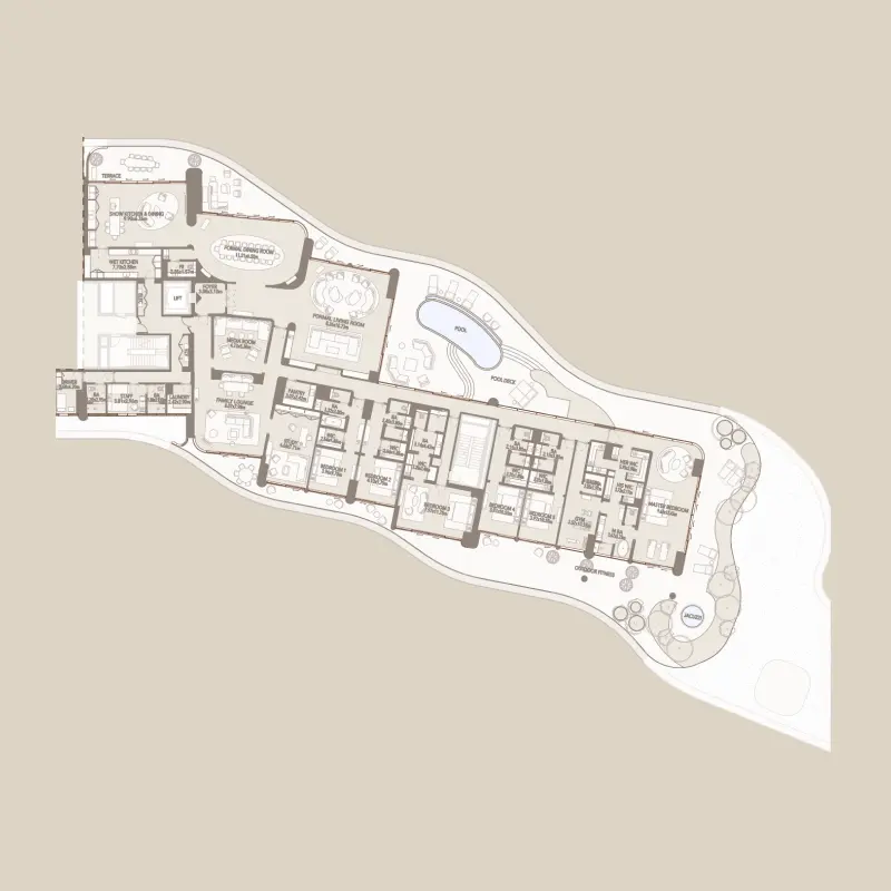6 bedroom floor plan