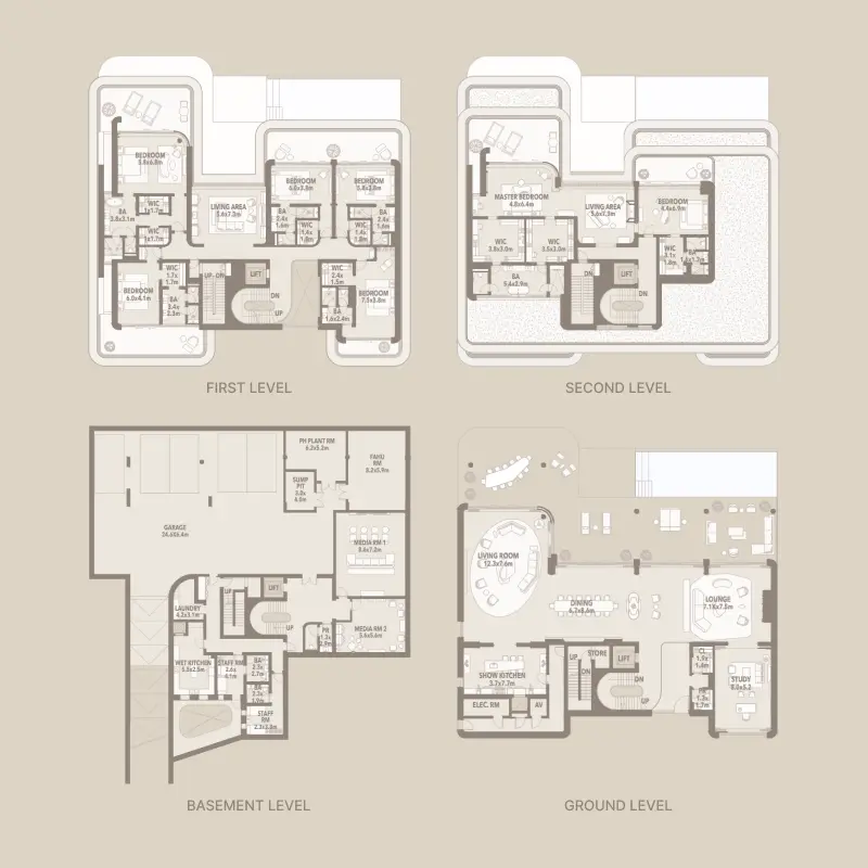 7 bedroom floor plan
