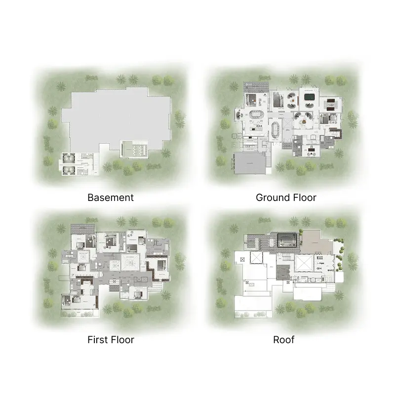 6 bedroom floor plan