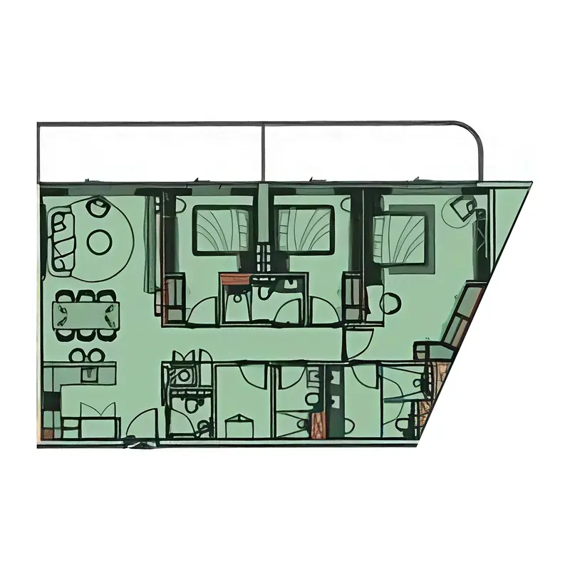 3 bedroom Apartments -  Cove Grand floor plan