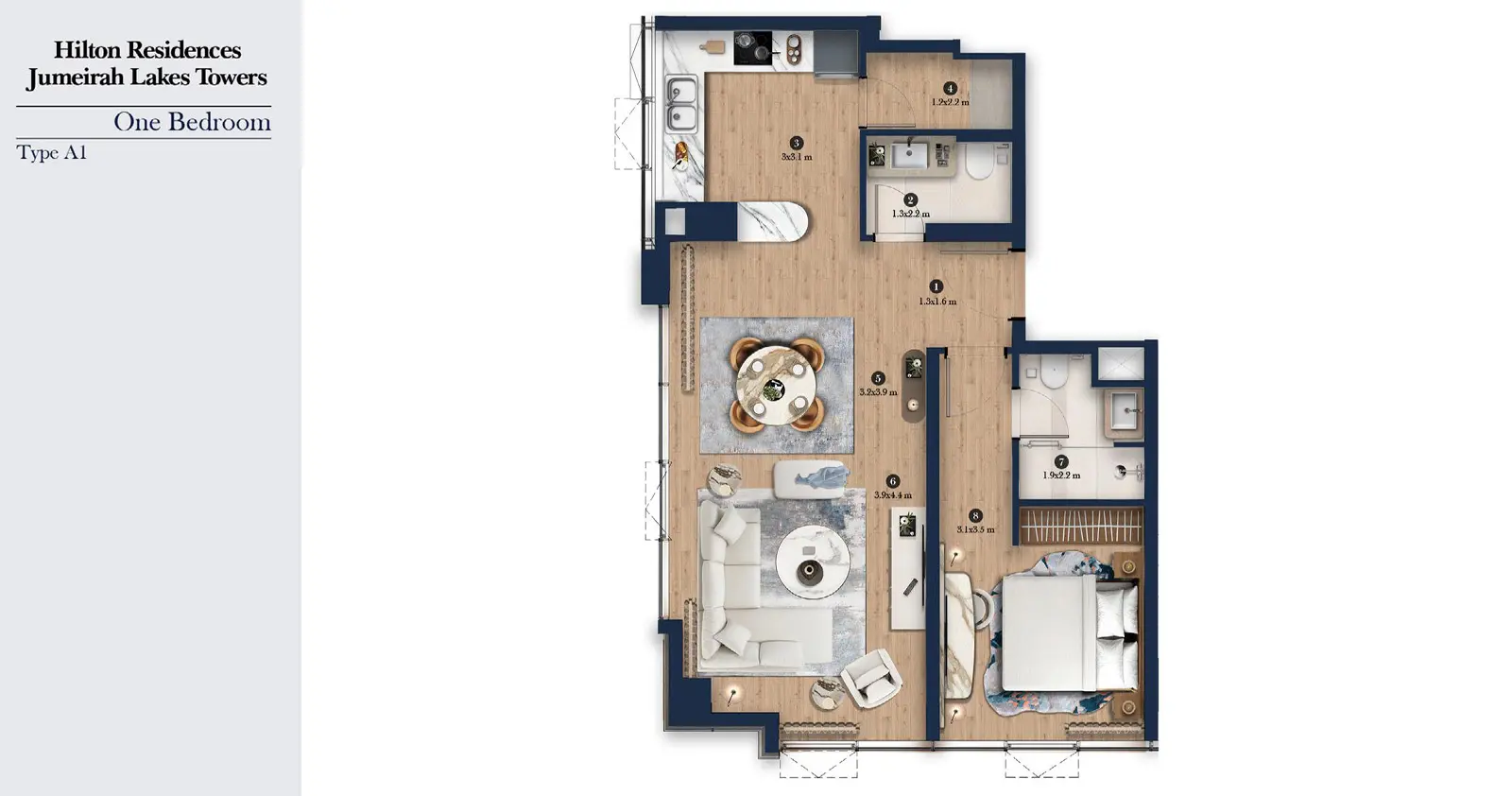 Type A1 floor plan