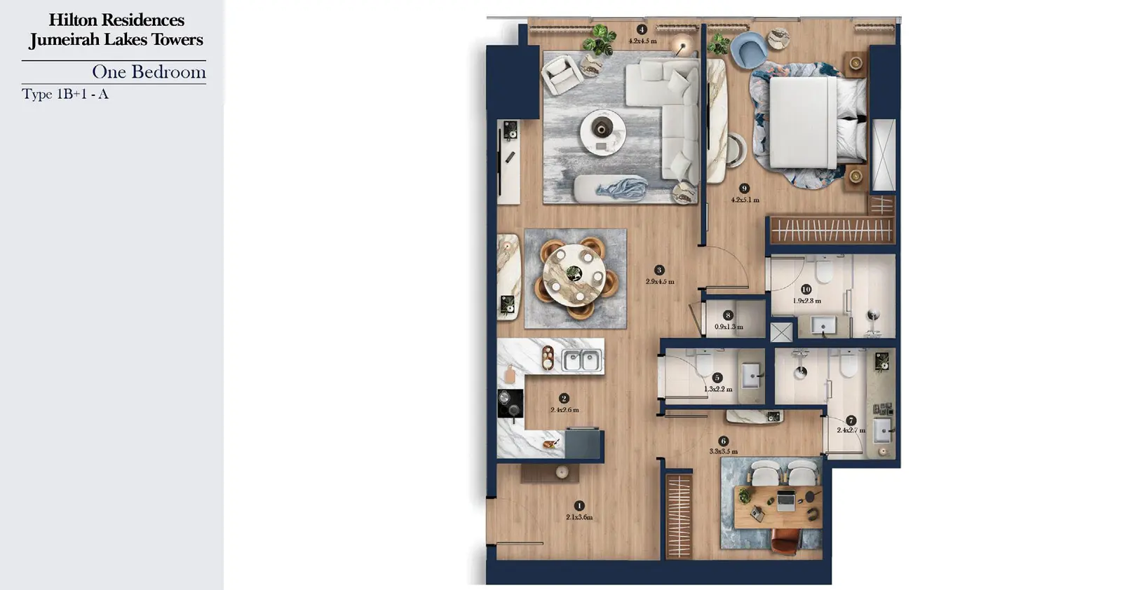 + Study Type A floor plan