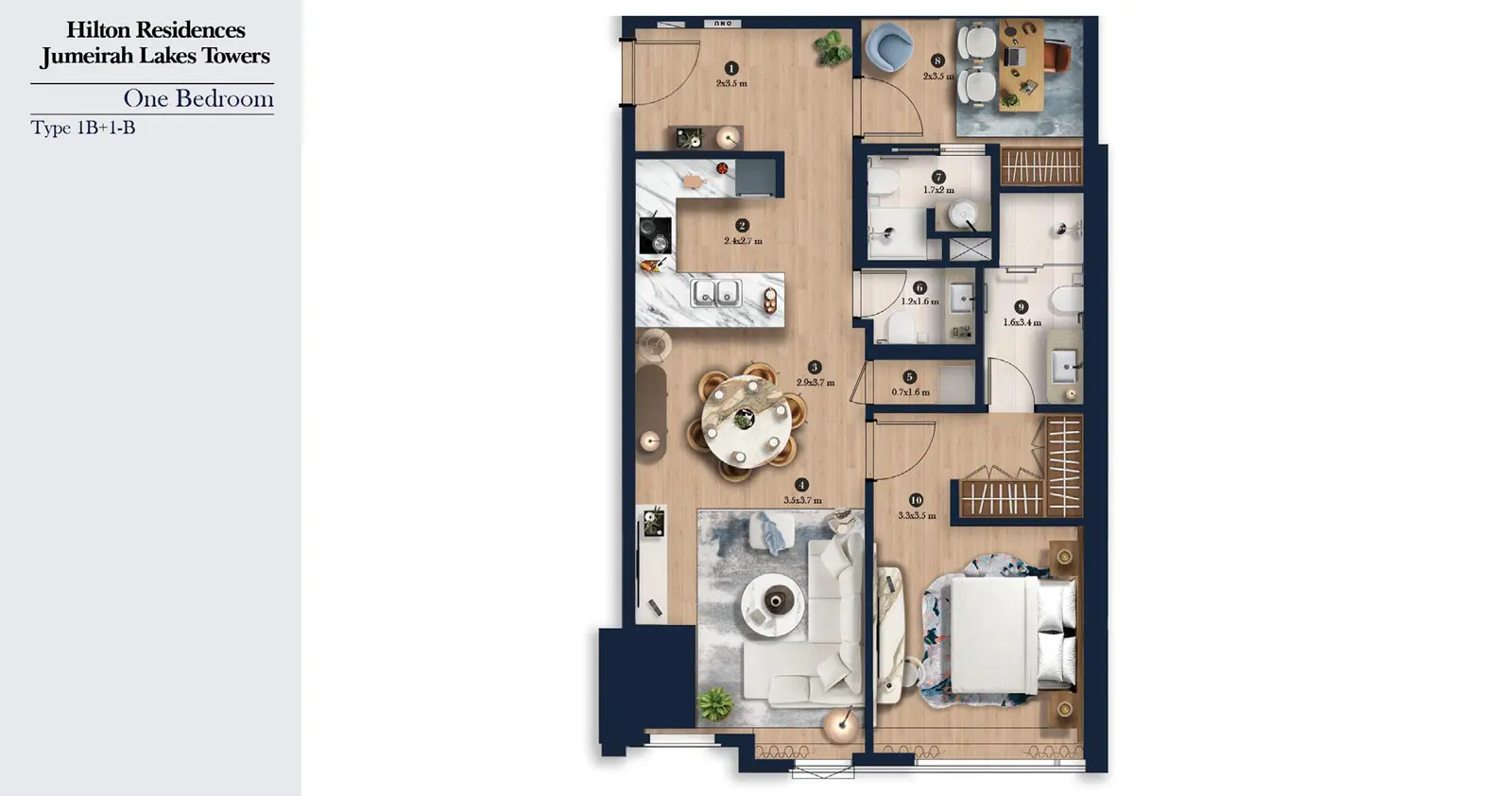 + Study Type B floor plan