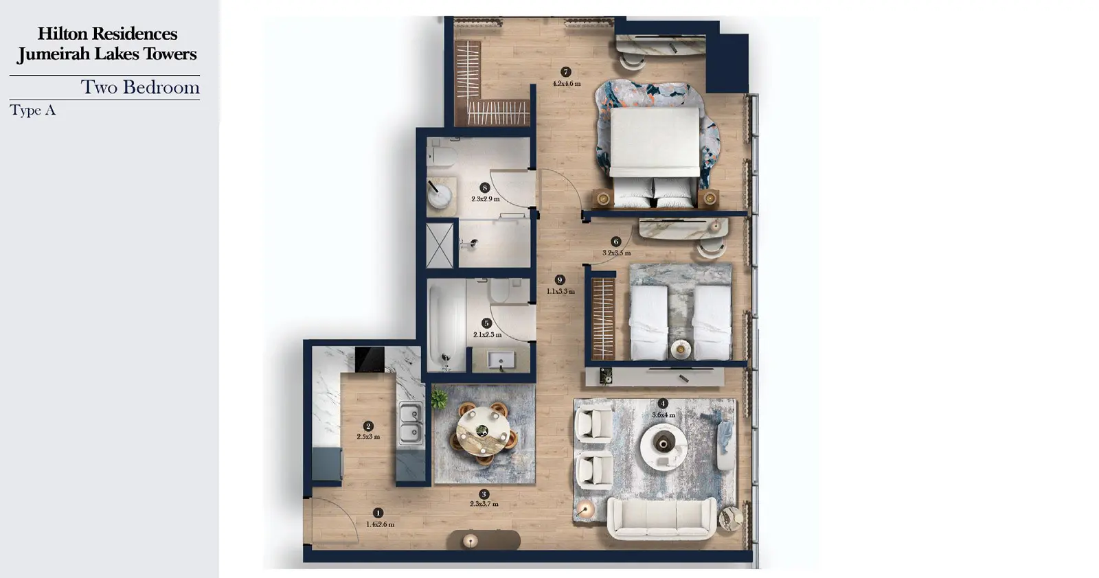 Type A floor plan