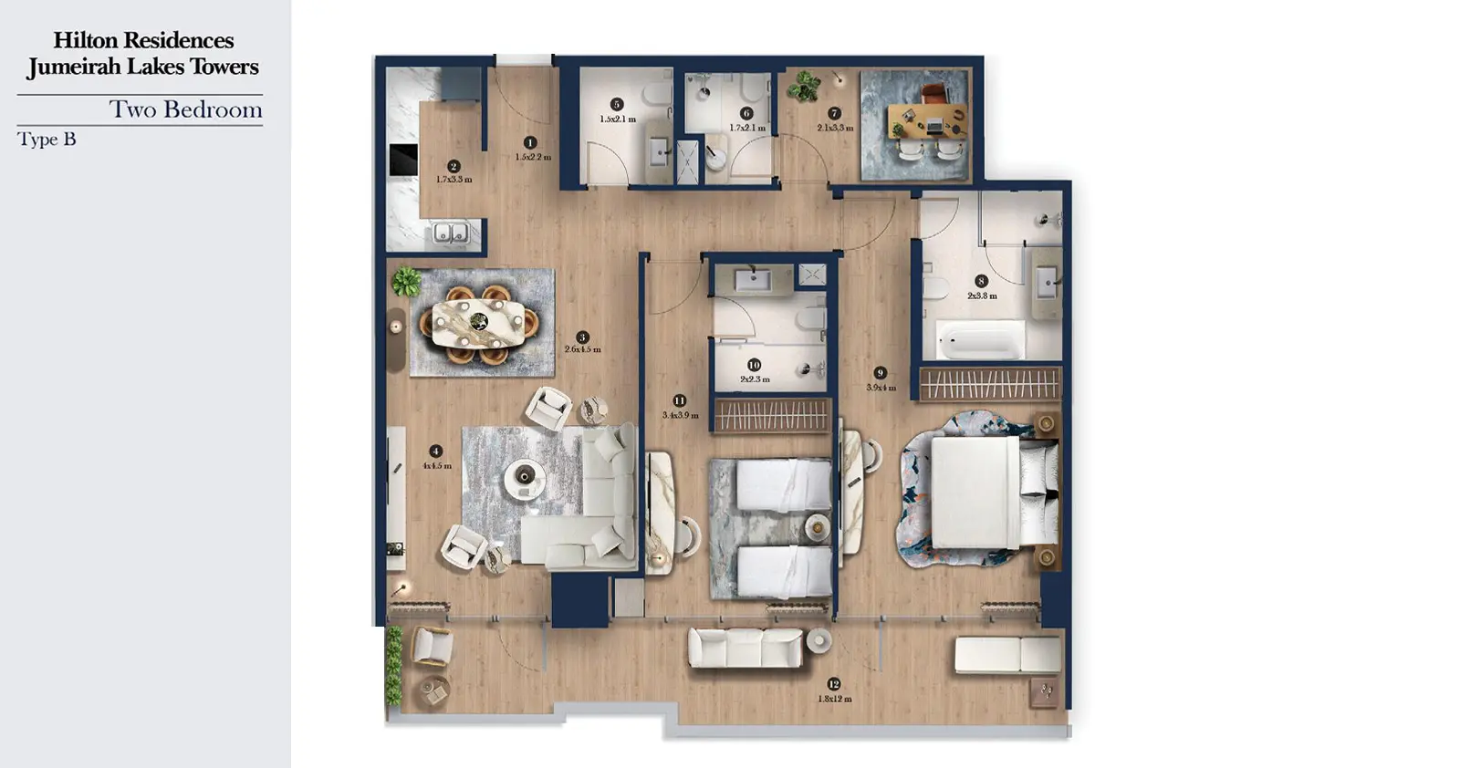 Type B floor plan