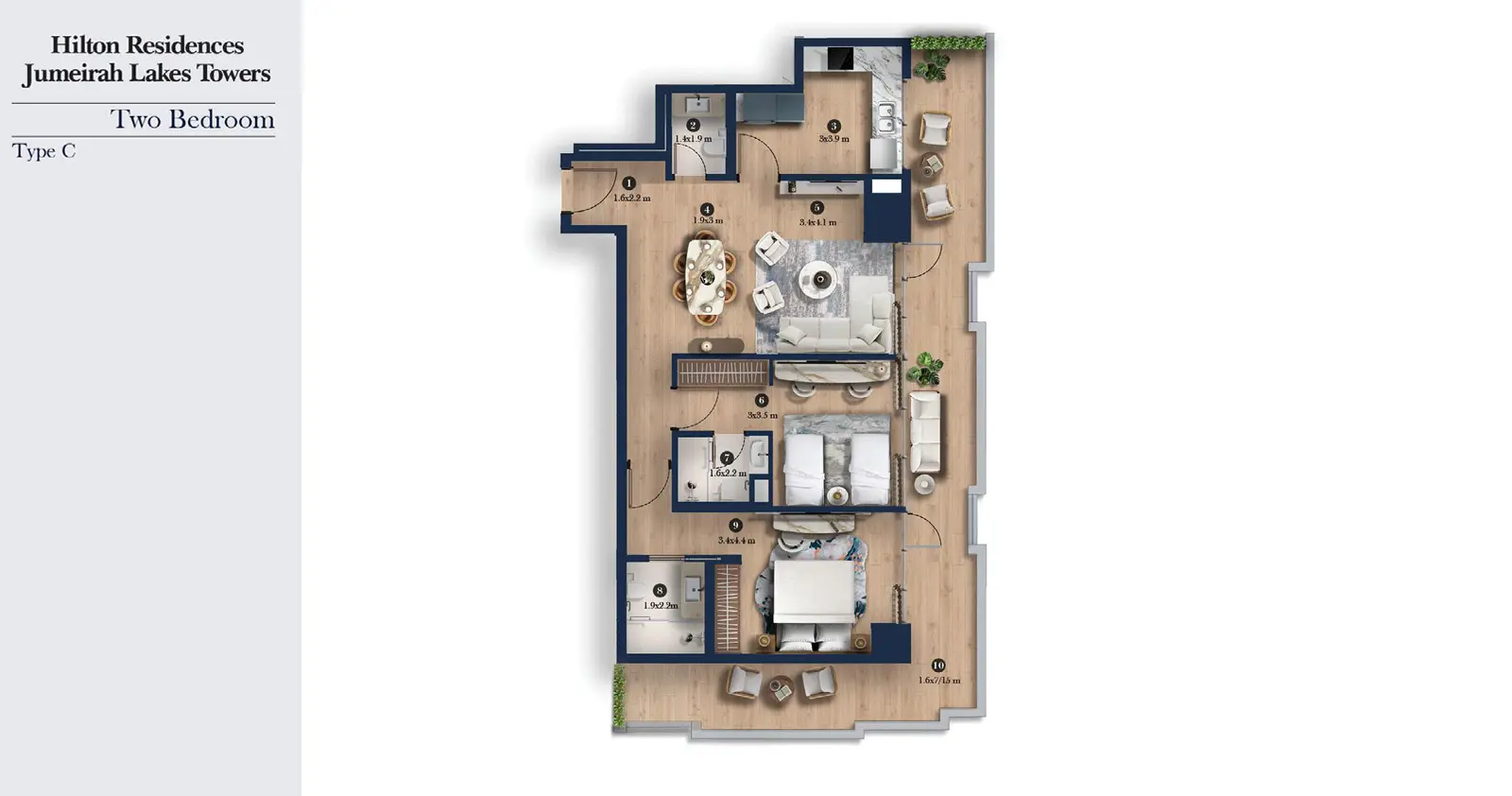 Type C floor plan