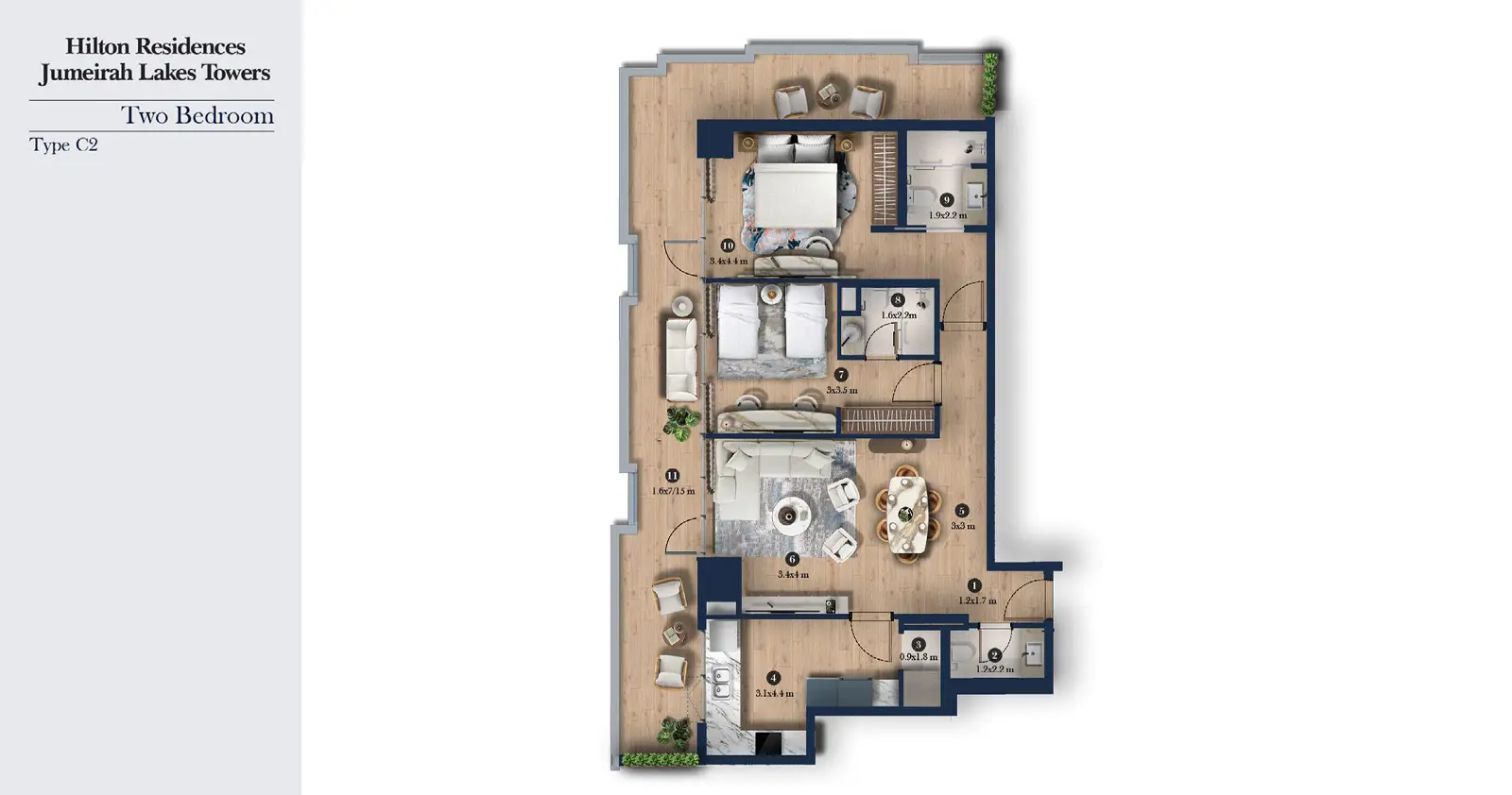 Type C2 floor plan