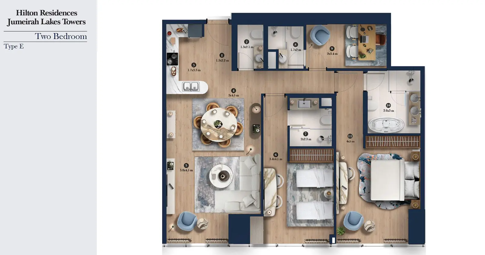 Type E floor plan