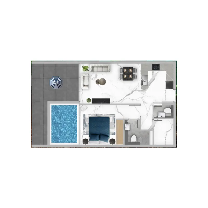 1 bedroom floor plan