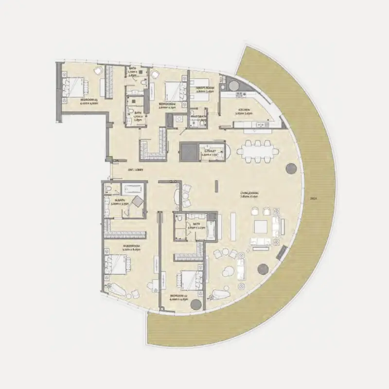 4 bedroom floor plan