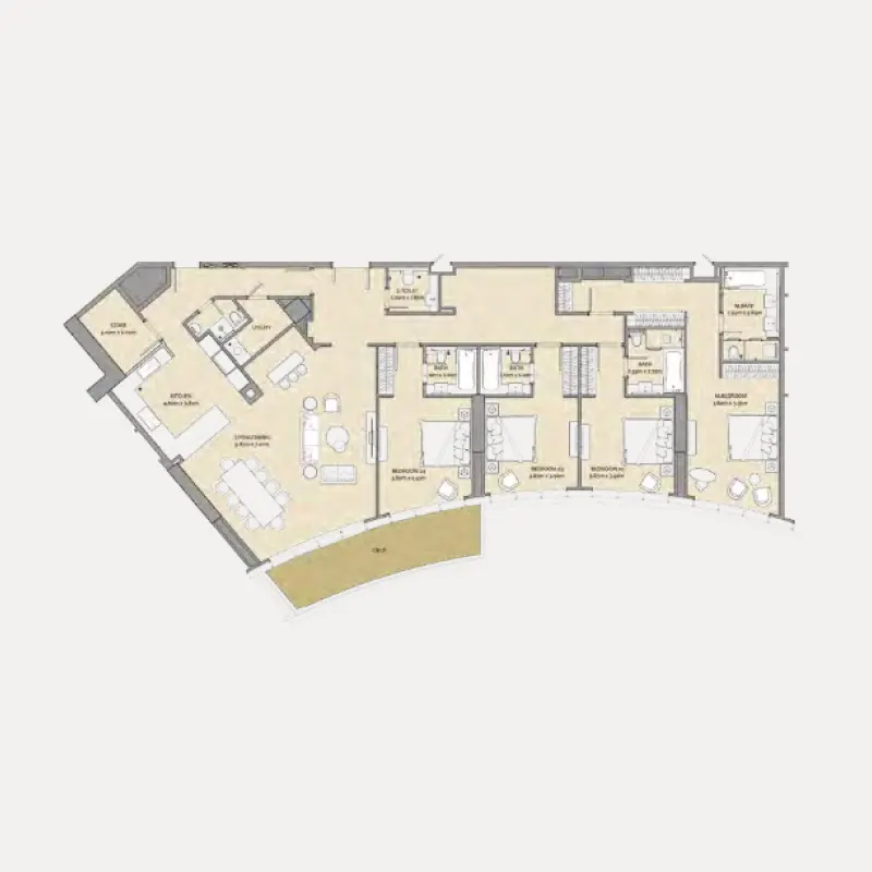 4 bedroom floor plan