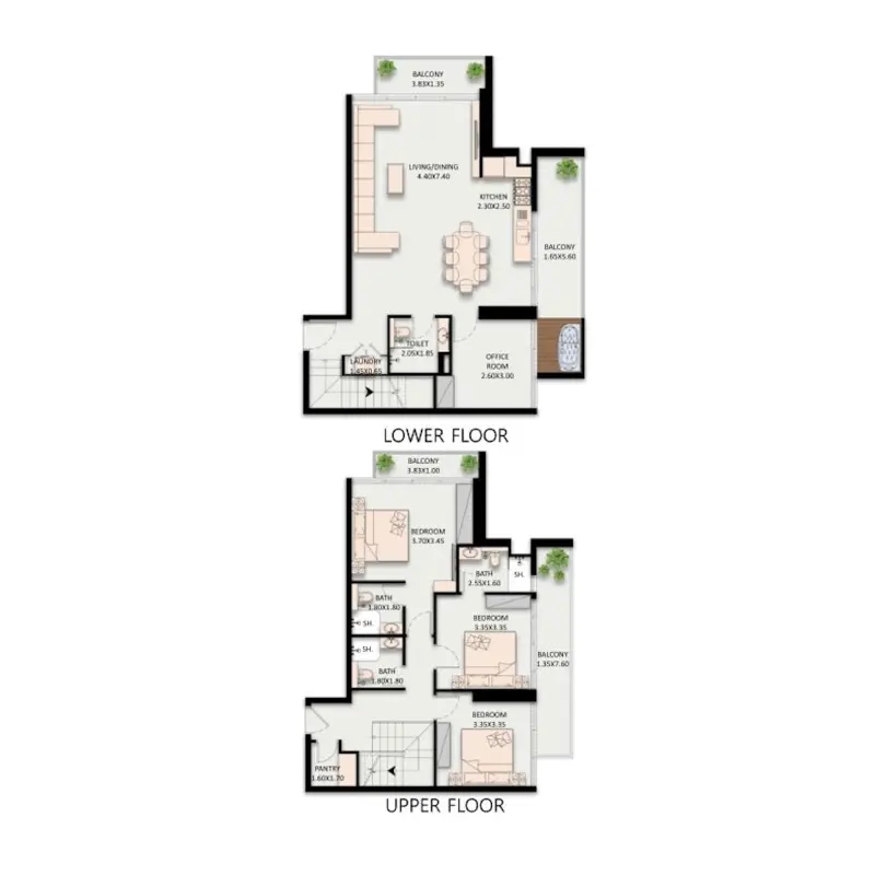 3 bedroom floor plan