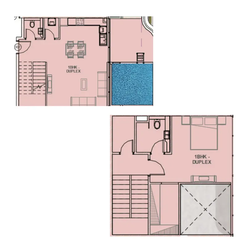 1 bedroom floor plan
