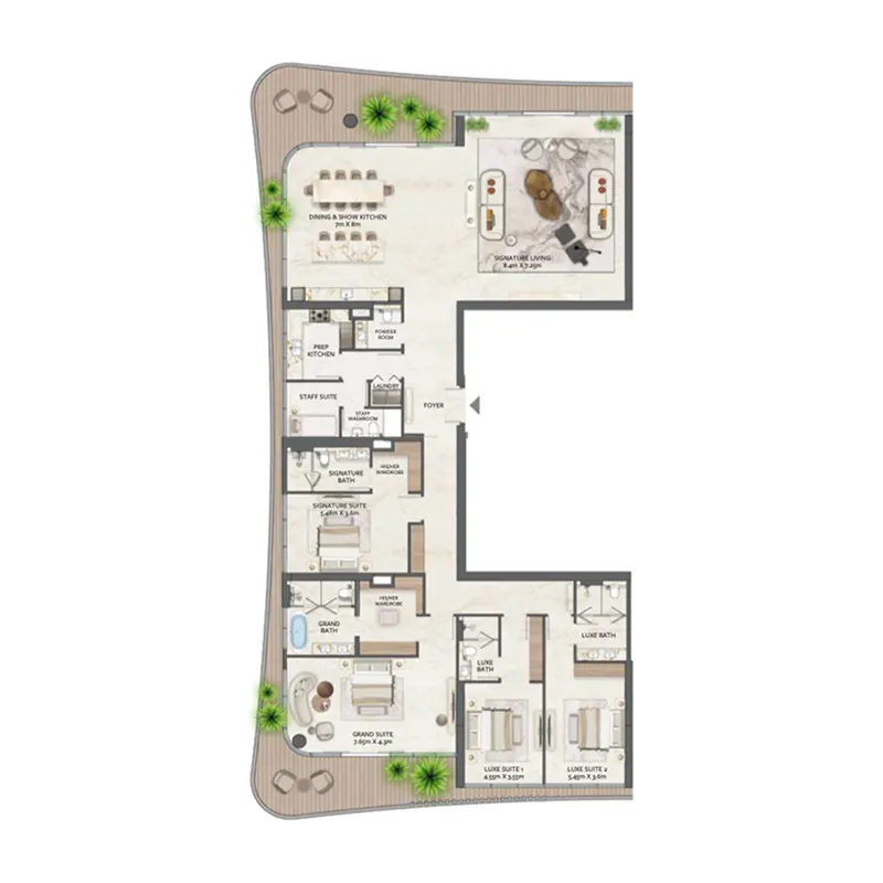 4 bedroom floor plan