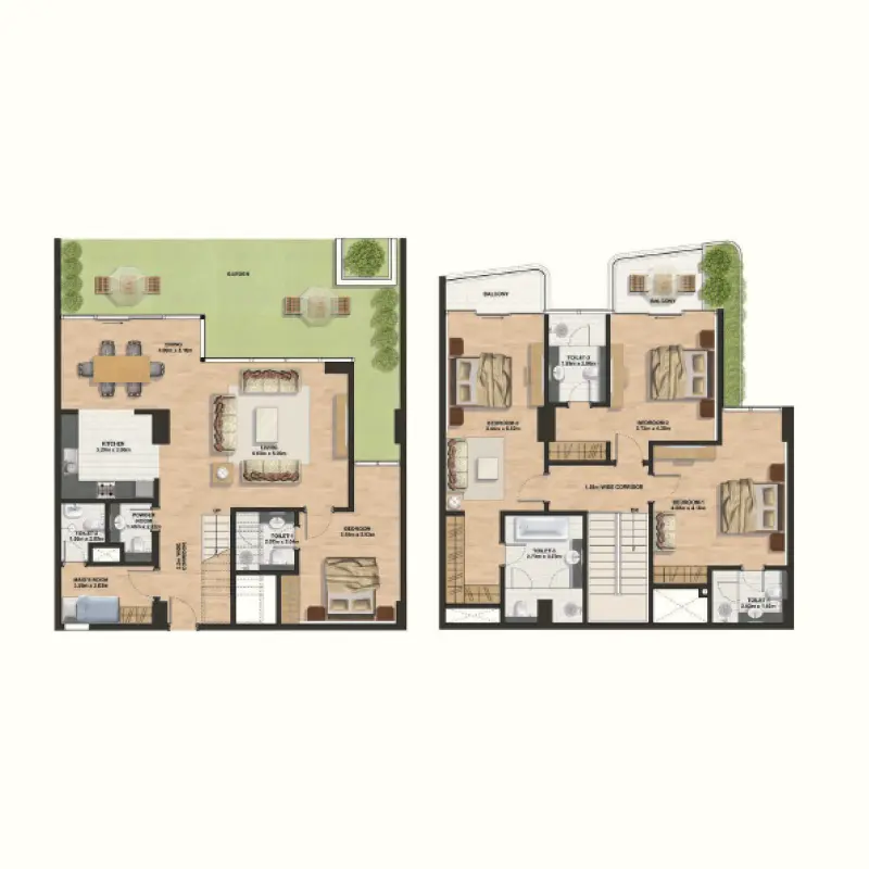4 bedroom floor plan