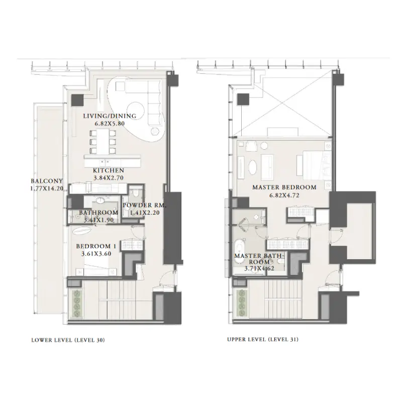 2 bedroom floor plan