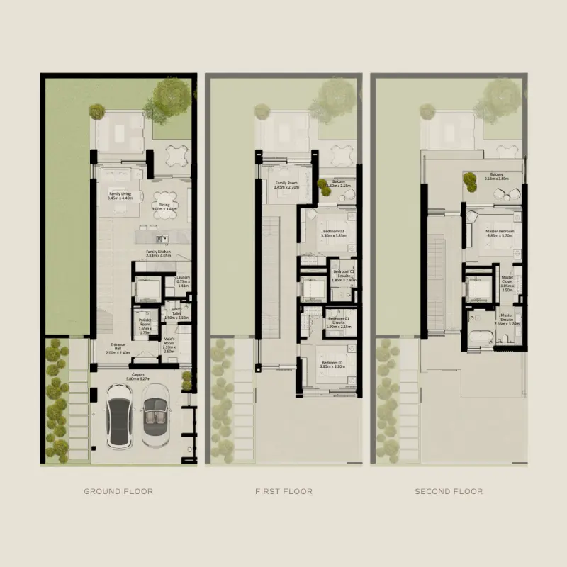 3 bedroom floor plan